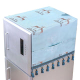 HULIANFU Refrigerator Top Covers Anti-dust Washing Machine Cover With Storage Bag Microwave Oven Dust Proof Cover home accessories