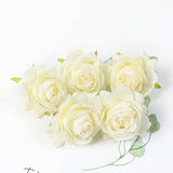 HULIANFU 2023 5PCs Rose Artificial Flowers Silk Fake Flowers For Home Room Decor Party Wedding Valentines Day Decorations DIY Crafts Accessory