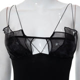 hulianfu Dresses For Women  Summer Skinny Sexy Black Halter Casual Evening Party Prom Mini Dress Vestidos Irregular Outfits Clothes
