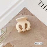 HULIANFU Sweet Solid Color Hair Clip for Women Girls Hair Claw Chic Barrettes Claw Crab Hairpins Styling Fashion Spring Hair Accessories