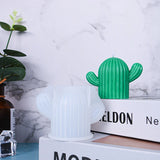 HULIANFU Mini Cactus Shape Candle Silicone Mold Handmade DIY Desktop Decoration Gypsum Epoxy Resin Aromatherapy Candle Silicone Mould