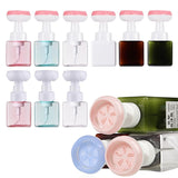 HULIANFU Soap Bottle Foaming Lotions Refillable Bottle Flower Pump Head Soap Shampoo Cosmetic Empty Bottle 250ML