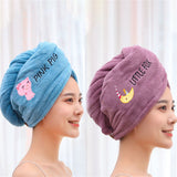 HULIANFU Women Microfiber Towel Hair Towel Bath Towels for Adults Home Terry Towels Bathroom Serviette De Douche Turban for Drying Hair
