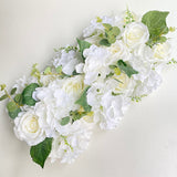 HULIANFU Luxury Wedding Road Cited Flowers Rose Peony Hydrangea Mix DIY Arched Door Flower Row Window T Station Wedding Decoration