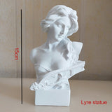 HULIANFU W&amp;G Nordic Vase Home Decor Vase Creative Human Head Portrait Flower Vases Room Decoration Resin David Flower Vase Room Decor