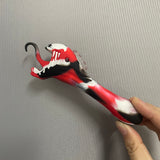 HULIANFU Silicone Venom Smoking Hand Pipe with Glass Bowl