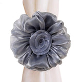 HULIANFU Modern Room Buckle Holder Magnetic Curtain Tieback Flower Strap Window Flower Curtain Tieback Clip-on Rose Tie Holder Decor