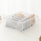 HULIANFU Jeans Compartment Storage Box Closet Clothes Drawer Mesh Separation Box Stacking Pants Drawer Divider Can Washed Home Organizer