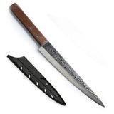 HULIANFU Salmon Sashimi Damascus Knife Multifunctional Stainless Steel Slicing Knife Japanese Sushi Knife Cooking KnifeTwosun Chef Knife