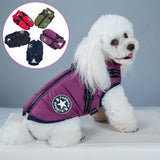 HULIANFU Pet Harness Vest Clothes Puppy Clothing Waterproof Dog Jacket Winter Warm Pet Clothes For Small Dogs Shih Tzu Chihuahua Pug Coat