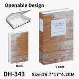HULIANFU Luxury Fake Books for Decoration Openable Simulation Book Storage Box Coffee Table Books Villa Hotle Home Decor Shooting Props