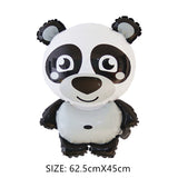 HULIANFU Jungle Cartoon Animal Balloon Rabbit Fox Penguin Hippo Tiger Crocodile Aluminum Foil Balloon Zoo Party Children  Toy