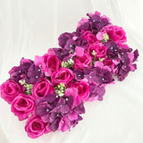 HULIANFU Luxury Wedding Road Cited Flowers Rose Peony Hydrangea Mix DIY Arched Door Flower Row Window T Station Wedding Decoration