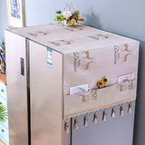 HULIANFU Refrigerator Top Covers Anti-dust Washing Machine Cover With Storage Bag Microwave Oven Dust Proof Cover home accessories
