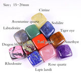 HULIANFU Raw Crystal Natural Stone Ice Tartar Mold Cube Reiki Healing Quartz Home Decoration Collection Gift Whiskey Crushed Chakra Jade