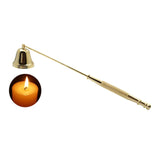 HULIANFU Wick Trimmer Stainless Steel Candle Cutter Oil Lamp Trim Scissors Candle Extinguisher Horn Shape Candle Cover Tool  Accessories
