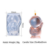 HULIANFU Sitting Position Toy Bear Silicone Candle Molds for Handmade Scented Candle Plaster Cute Bear Injection Mould Home Decor