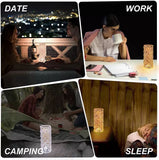 HULIANFU Spanish Acrylic Diamond Crystal Lamp Rose Light Projector 3/16 Color Adjustable Romantic Bedroom Touch Night Light