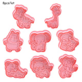 HULIANFU Jungle Safari Animal Silicone Cake Mould 3D Safari Animal Shape Fondant Cake Mousse Baking Mold for Birhtday Party Baby Shower