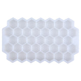 HULIANFU SILIKOLOVE Honeycomb Ice Cube Trays Reusable Silicone Ice cube Mold BPA Free Ice maker with Removable Lids