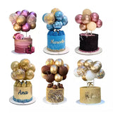 HULIANFU Mini Confetti Balloon Cake Topper Birthday Wedding Party Baby Shower Birthday Decoration Gold Party Decorations