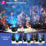 HULIANFU LED Star Galaxy Projector Starry Sky Night Light Built-in Bluetooth-Speaker For Home Bedroom Decoration Kids Valentine  Daygift