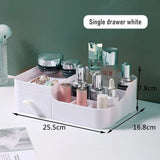 HULIANFU Large Capacity Drawer Make Up Organizer Bathroom Makeup Storage Box Women Skin Care Dressing Table Cosmetic Lipstick Beauty Case