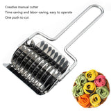 HULIANFU Pressing Machine Non-slip Handle Kitchen Gadgets Noodles Cut Knife Manual Section Shallot Cutter Spaghett Cutter Pasta Machine