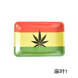 HULIANFU Tobacco Rolling Tray 18*12.5CM Herb Tobacco Tinplate Plate Smoking Accessories Cigarette Rolling Tray For Grinder