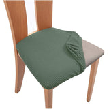 HULIANFU Removable Dining Chair Seat Cover Jacquard Dining Chair Covers Stretch Seat Cushion Slipcover for Dining Room Kitchen Chairs