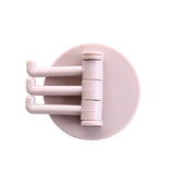 HULIANFU Three Branch Rotatable Seamless Adhesive Hook Strong Bearing Stick Hook Kitchen Wall Hanger Bathroom Kitchen supplies Hooks