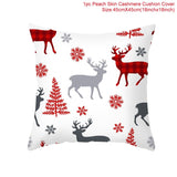 HULIANFU Merry Christmas Cushion Cover Ornaments Christmas Decoration For Home Cristmas Decor Noel Navidad New Year Gift 2023 Xmas Natal