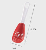 HULIANFU New Soup Spoon Long Handle Kitchen Strainer Solid Color Cooking Colander Kitchen Scoop Plastic Tableware Colander Hot