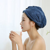 HULIANFU Women Microfiber Towel Hair Towel Bath Towels for Adults Home Terry Towels Bathroom Serviette De Douche Turban for Drying Hair