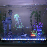 HULIANFU Waterproof LED Aquarium Lights Fish Tank Light Bar Blue/White 19/29/39/49CM Submersible Underwater Clip Lamp Aquatic Decor EU
