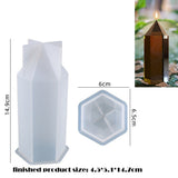 HULIANFU Rhombus Columnar Candle Mould Silicone Mold DIY Scented Candle Soap Craft Gift Making Resin Casting Wax Homemade Decoration