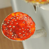 HULIANFU Mushroom Hanging Shelf Whimsical Floating Shelf Wall Mounted Resin Storage Shelves wall decoration for Bedroom Living Room