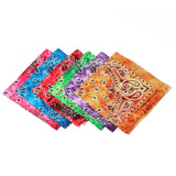 HULIANFU Tie Dye Bandana Cotton Paisley Bandanas Headbands Cowboy Handkerchiefs for Men and Women Colorful Hip-Hop Cycling Outdoor