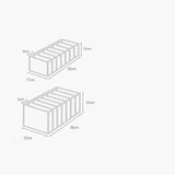 HULIANFU Jeans Compartment Storage Box Closet Clothes Drawer Mesh Separation Box Stacking Pants Drawer Divider Can Washed Home Organizer