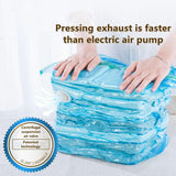 HULIANFU No Need Pump Vacuum Bags Large Plastic Storage Bags for Storing Clothes blankets Compression Empty Bag Covers Travel Accessories