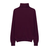 Hulianfu Winter High Quality Wwomen's Wool Sweater Solid Color High-neck Pullover Long-sleeved Knit Top