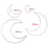 HULIANFU Moon Metal Craft Hoops Dream Catcher Rings for DIY Dreamcatchers Wreaths Macrame XX9B