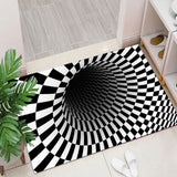 HULIANFU Olanly Halloween Scary Party Living Room Carpet Doormat 3D Non-Slip Absorbent Floor Mat Bedroom Decorative Rug