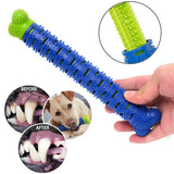HULIANFU Puppy Brush Dog Toothbrush Chew Toy Stick Cleaning Massager Pet Teeth Cleaning Toys Multifunctional Silicone Doggy Dental Care