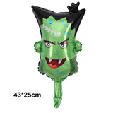 HULIANFU Large 86x165cm Skeleton Man Balloons Halloween Decorations Globos Scary Halloween Skull Ballons Halloween Party Home Decorations