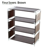 HULIANFU vanzlife Multi-functional multi-storey shoe rack organizer Household cloth storage rack Simple dormitory provincial space rack