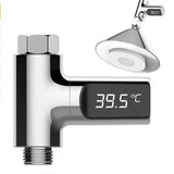 HULIANFU LED Shower Water Thermometer Faucet LED Display Electricity Self-powered Baby Pet Shower Thermometer Temperature Monitor