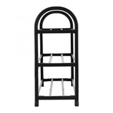 HULIANFU Shoe Rack Aluminum Metal Standing Shoe Rack DIY Shoes Storage Shelf Home Organizer Accessories Shoe Rack
