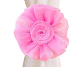 HULIANFU Modern Room Buckle Holder Magnetic Curtain Tieback Flower Strap Window Flower Curtain Tieback Clip-on Rose Tie Holder Decor