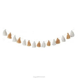 HULIANFU Nordic Cotton Rope Wooden Bead Garland with Tassel Wall Hanging Nursery Props Ornament Kids Baby Room Decor S24 20 Dropship